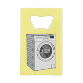Afbeelding cartoon wasmachine kredietkaart flessenopener (Achterkant)
