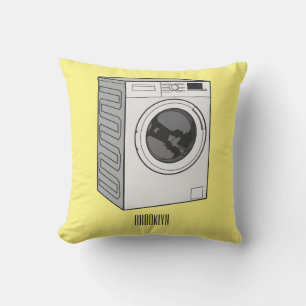 Afbeelding cartoon wasmachine kussen