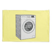 Afbeelding cartoon wasmachine kussensloop (Achterkant)