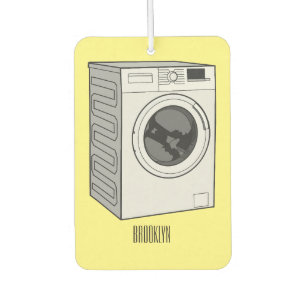Afbeelding cartoon wasmachine luchtverfrisser