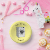 Afbeelding cartoon wasmachine papieren kommen (Feest)