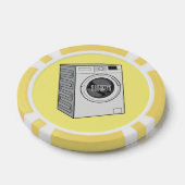 Afbeelding cartoon wasmachine poker chips (Enkel)