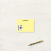 Afbeelding cartoon wasmachine post-it® notes (Op bureau)