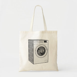 Afbeelding cartoon wasmachine tote bag