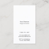 Afbeelding Consultant Dubbele Faux Silver Visitekaartje (Achterkant)