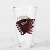 Afbeelding cordion cartoon glas (Achterkant)