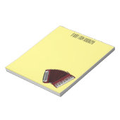 Afbeelding cordion cartoon notitieblok (Gedraaid)