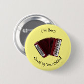 Afbeelding cordion cartoon ronde button 5,7 cm (Voorkant /achterkant)