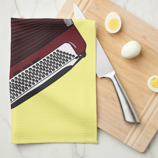 Afbeelding cordion cartoon theedoek (Quarter Fold)