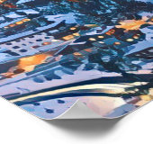 Afbeelding Courchevel skigebied Poster (Hoek)