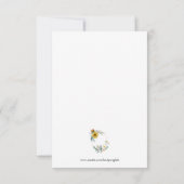 Afbeelding Daisies Floral Wedding Bedankt (Achterkant)