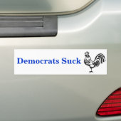 afbeelding, Democraten Suck Bumpersticker (Op auto)