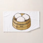 Afbeelding dim sum cartoon bad handdoek (Handdoek)