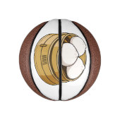 Afbeelding dim sum cartoon basketbal (Verticaal)