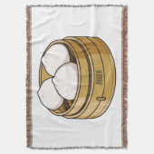 Afbeelding dim sum cartoon deken (Voorkant Verticaal)