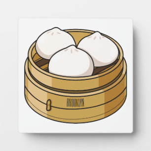 Afbeelding dim sum cartoon fotoplaat