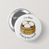 Afbeelding dim sum cartoon ronde button 5,7 cm (Voorkant /achterkant)