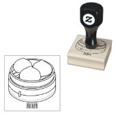 Afbeelding dim sum cartoon 	rubberstempel (Gestempeld)