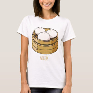 Afbeelding dim sum cartoon t-shirt