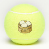 Afbeelding dim sum cartoon tennisballen (Achterkant)