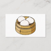 Afbeelding dim sum cartoon visitekaartje (Achterkant)