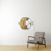 Afbeelding dim sum cartoon wandkleed (In Situ (horizontaal))