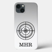 Afbeelding doelwit Pistool Lover Monogram Case-Mate iPhone Case (Achterkant)