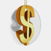 Afbeelding dollar keramisch ornament (Rechts)