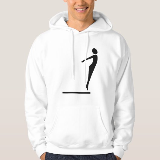 Afbeelding duiken - zwart hoodie (Voorkant)