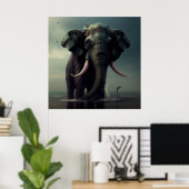 Afbeelding Elephan Poster (Thuiskantoor)