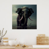 Afbeelding Elephan Poster (Keuken)