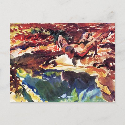 Afbeelding en pool door Sargent Briefkaart (Voorkant)