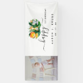 Afbeelding Foto Safari First Birthday Banderole Spandoek (Verticaal)