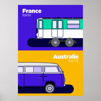 Afbeelding Frankrijk - Australië Poster