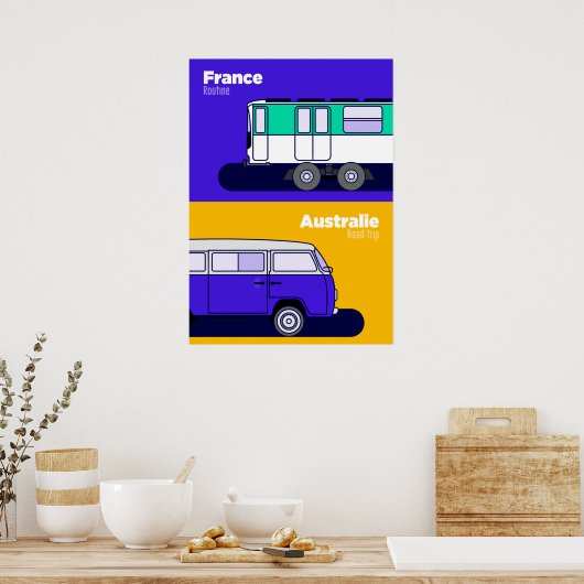 Afbeelding Frankrijk - Australië Poster (Keuken)