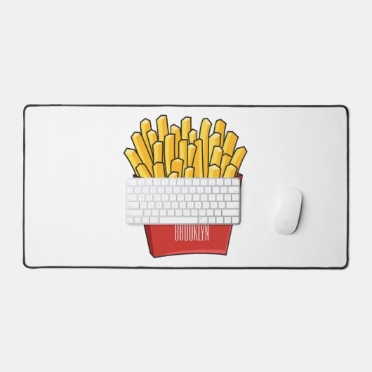 Afbeelding Franse friet cartoon Bureaumat (Keyboard & Muis)