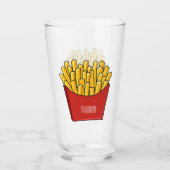 Afbeelding Franse friet cartoon Glas (Voorkant)