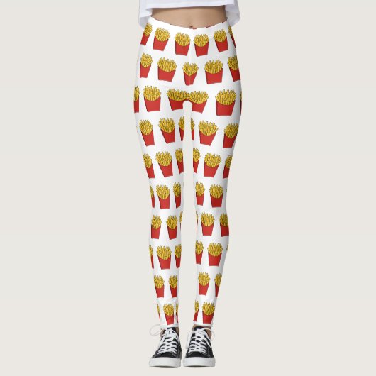 Afbeelding Franse friet cartoon Leggings (Voorkant)