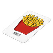 Afbeelding Franse friet cartoon Magneet (Linkerzijde)