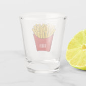 Afbeelding Franse friet cartoon Shot Glas (Achterkant)