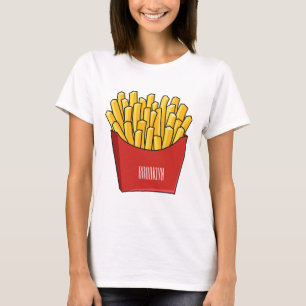 Afbeelding Franse friet cartoon T-shirt