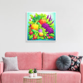 Afbeelding gedrukt op canvas voor mooie kleuren, 1 afdruk (Insitu (Woonkamer))