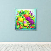Afbeelding gedrukt op canvas voor mooie kleuren, 1 afdruk (Insitu (Houten vloer))