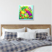 Afbeelding gedrukt op canvas voor mooie kleuren, 1 afdruk (Insitu (Slaapkamer))