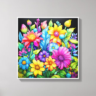Afbeelding gedrukt op canvas voor mooie kleuren, 2 afdruk