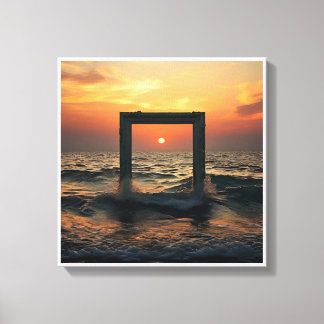 Afbeelding gedrukt op canvas voor mooie kleuren, 2 afdruk
