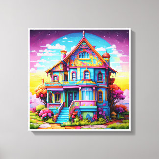 Afbeelding gedrukt op canvas voor mooie kleuren, 2 afdruk