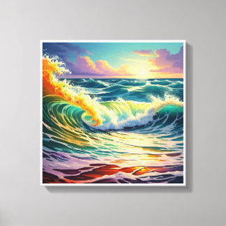 Afbeelding gedrukt op canvas voor mooie kleuren, 2 afdruk