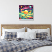 Afbeelding gedrukt op doek voor mooie kleuren, 193 canvas afdruk (Insitu (Slaapkamer))