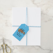 Afbeelding handvis cartoon cadeaulabel (Met Touw)